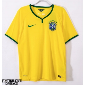 Brazílie 2014 Retro Domácí Dres Krátký Rukáv